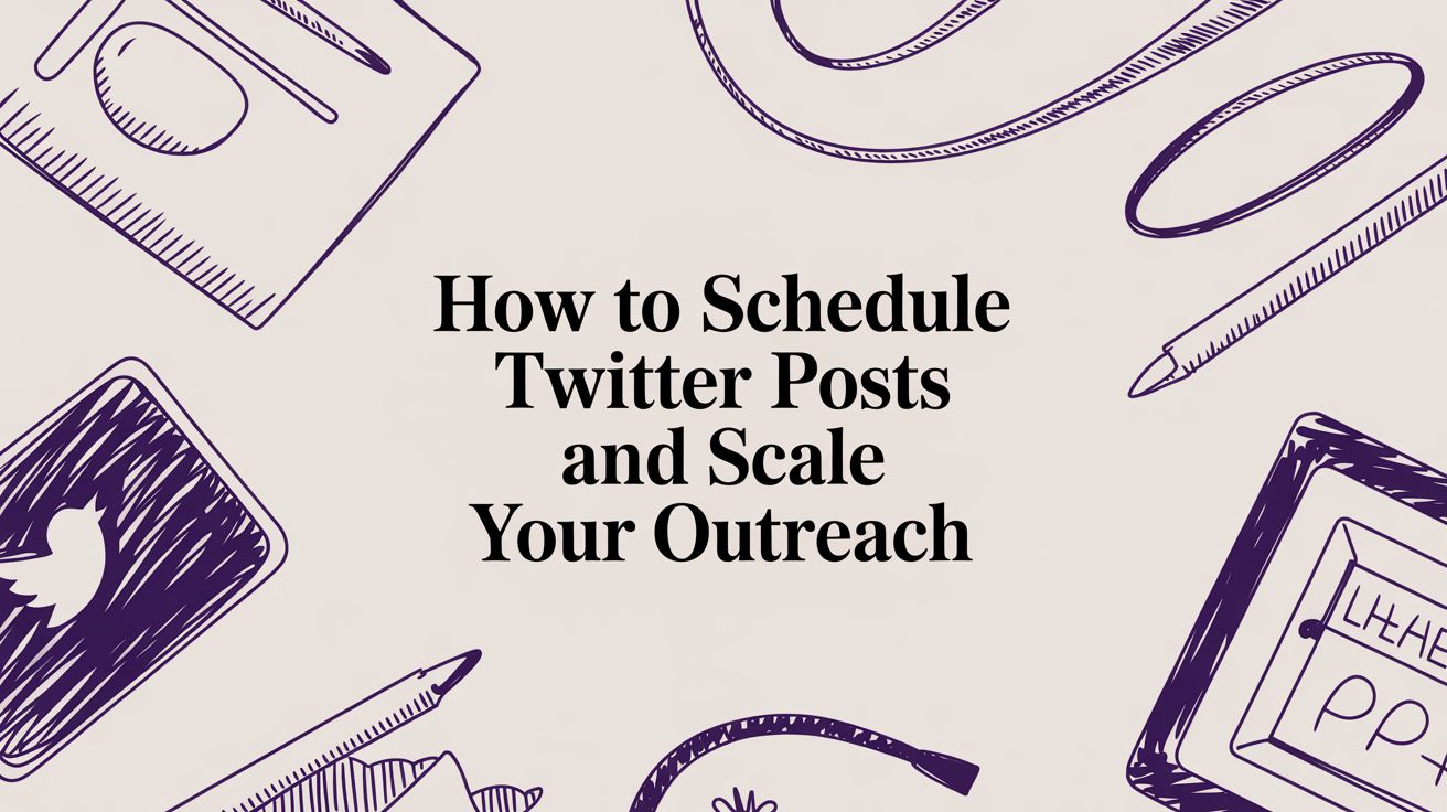 How to Schedule Twitter Posts and Scale Your Outreach
