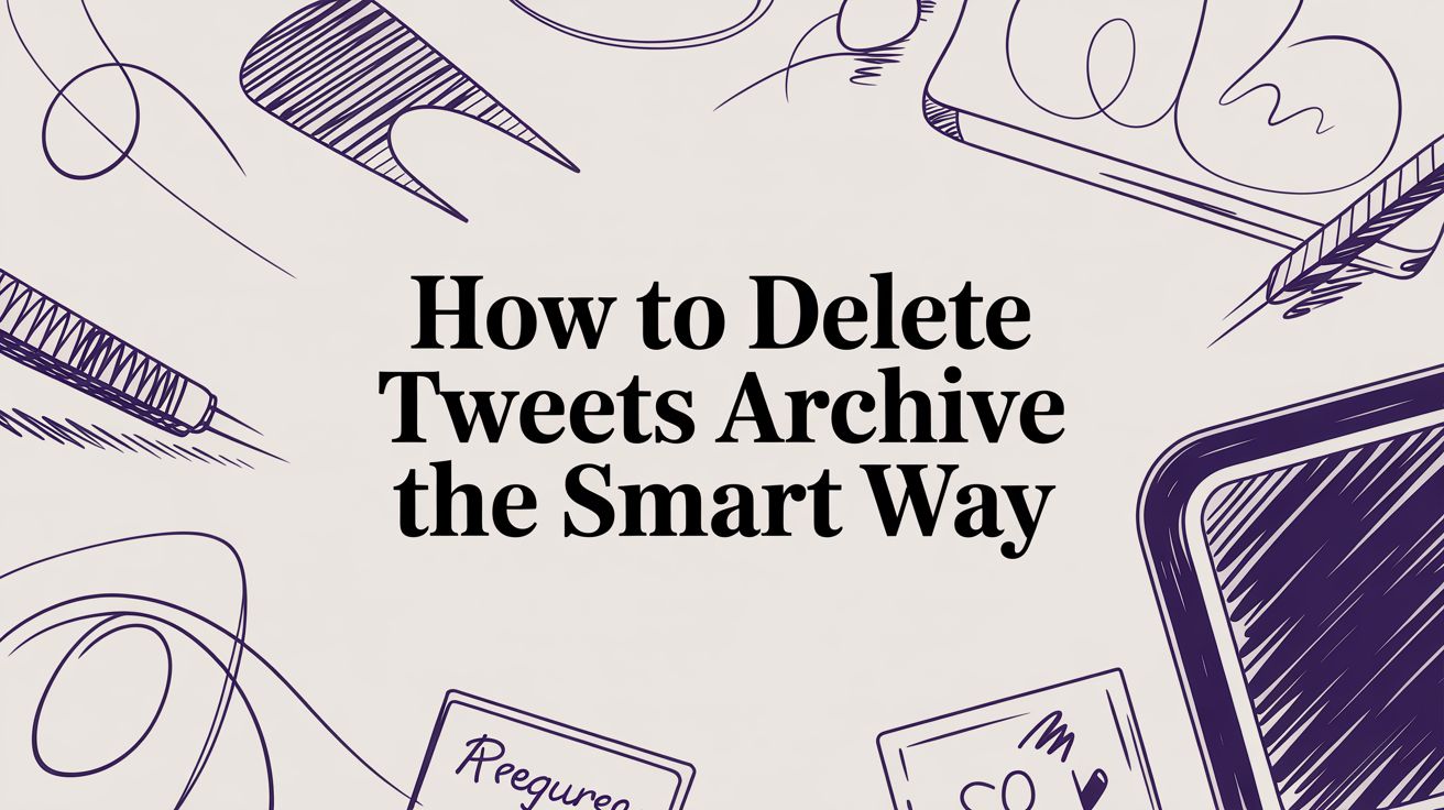 How to Delete Your Tweets Archive the Smart Way