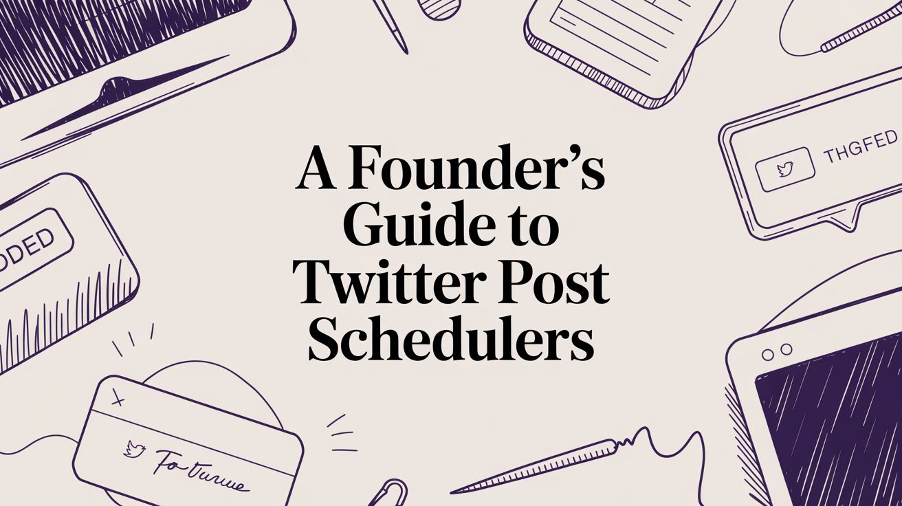 A Founder's Guide to Using a Twitter Post Scheduler for Lead Gen
