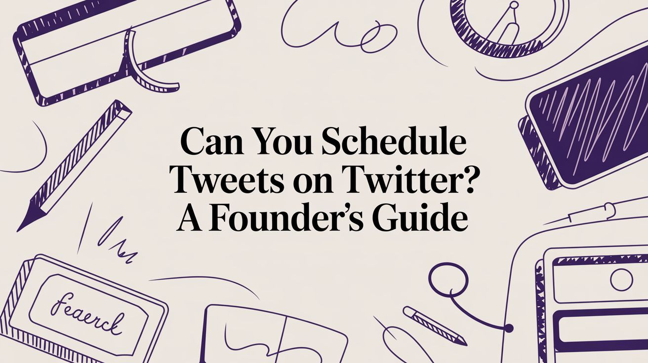 Can You Schedule Tweets on Twitter? A Founder's Guide