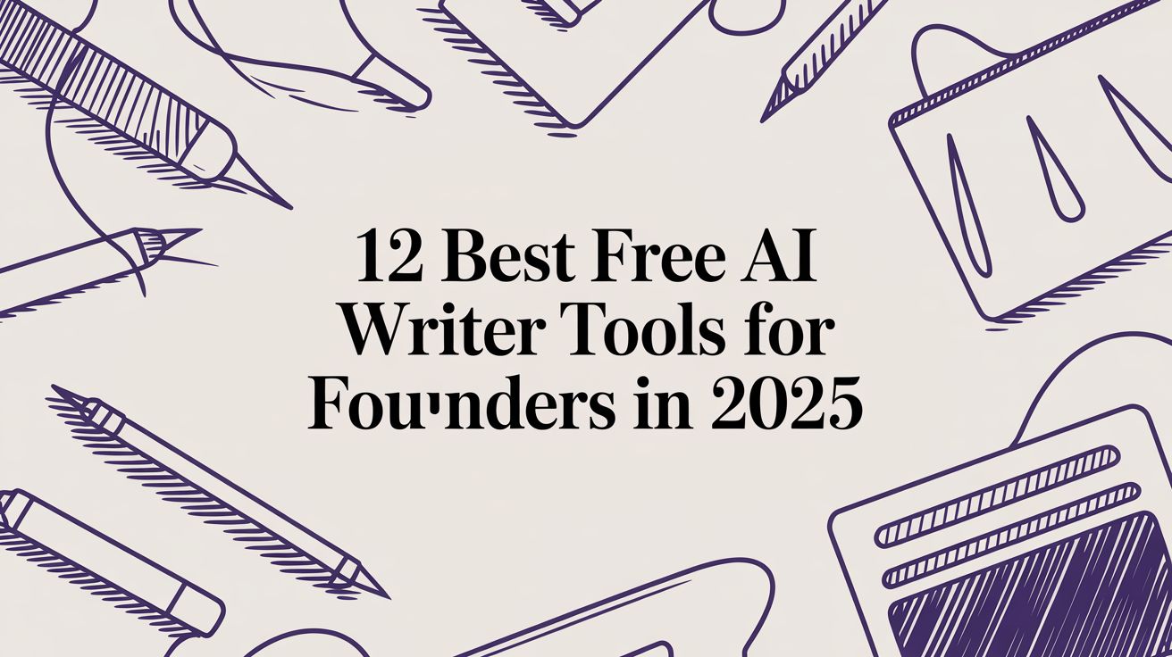 12 Best Free AI Writer Tools for Founders in 2025
