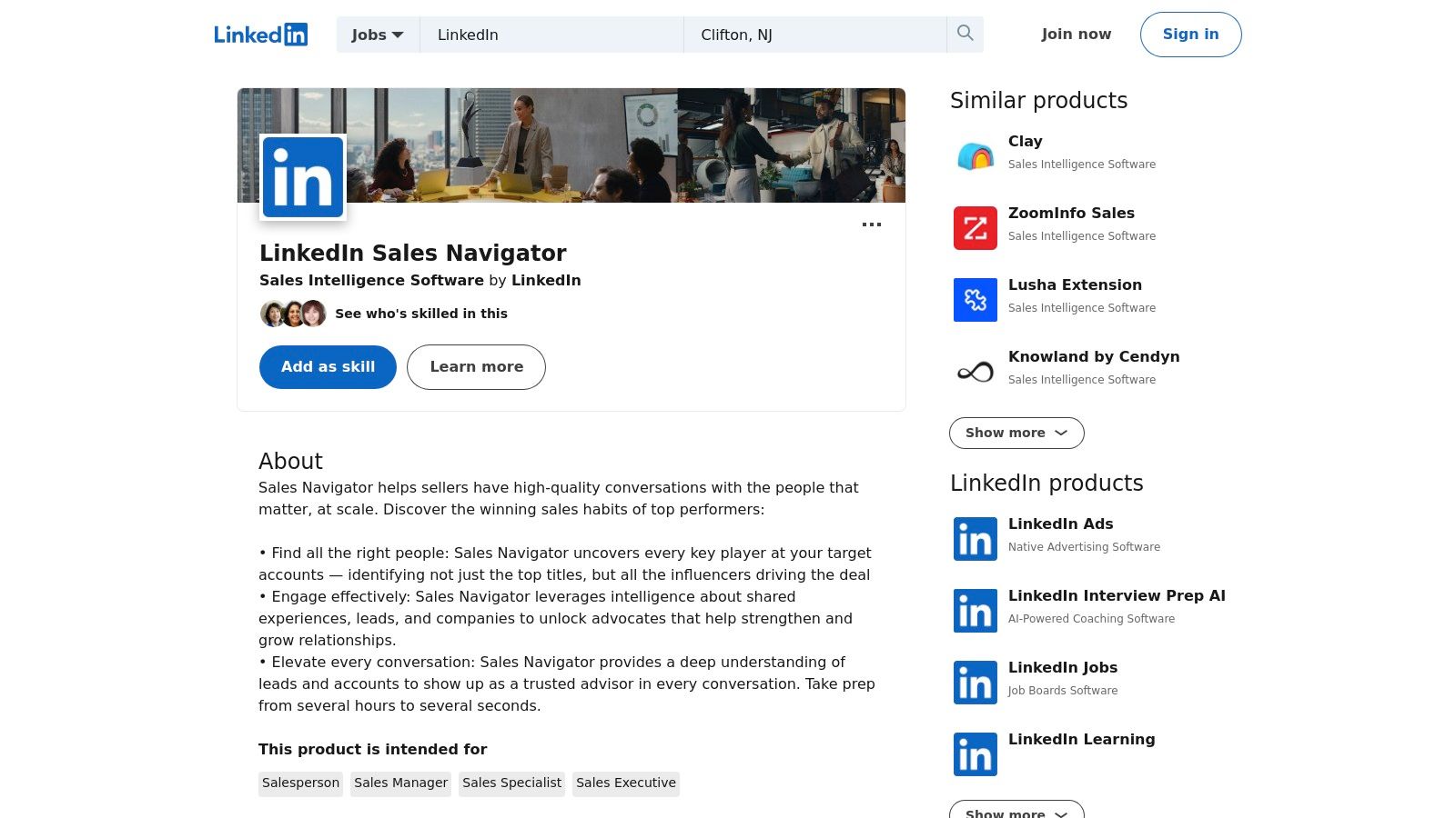 LinkedIn Sales Navigator