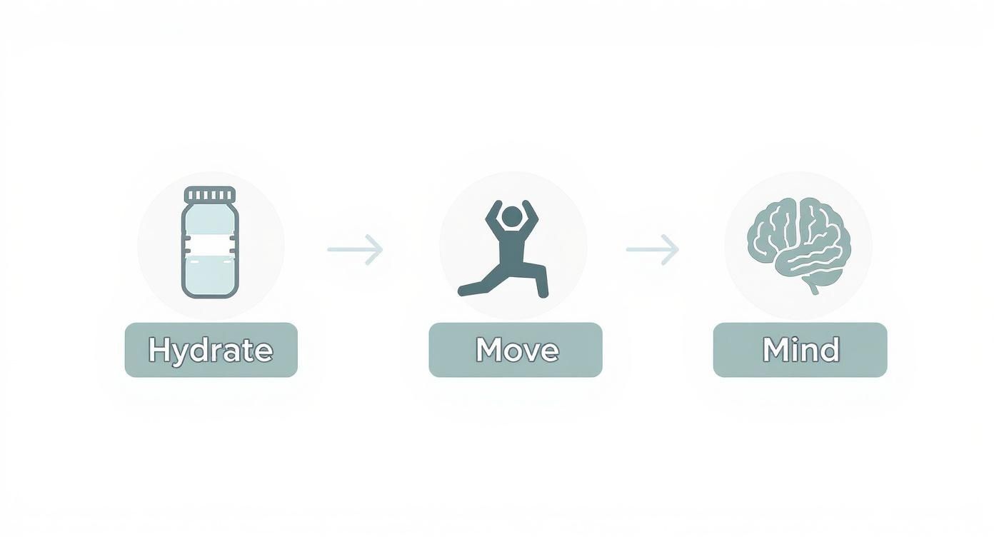 Infographic about how to create a morning routine