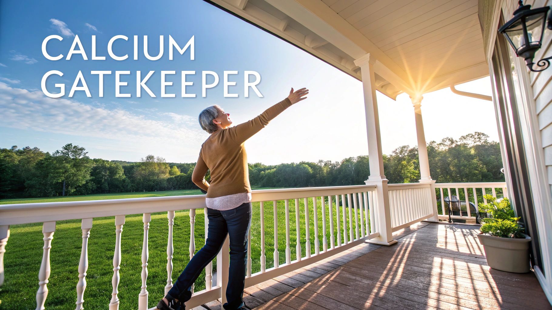 A bright sun shining in a clear blue sky, symbolizing a natural source of Vitamin D3.