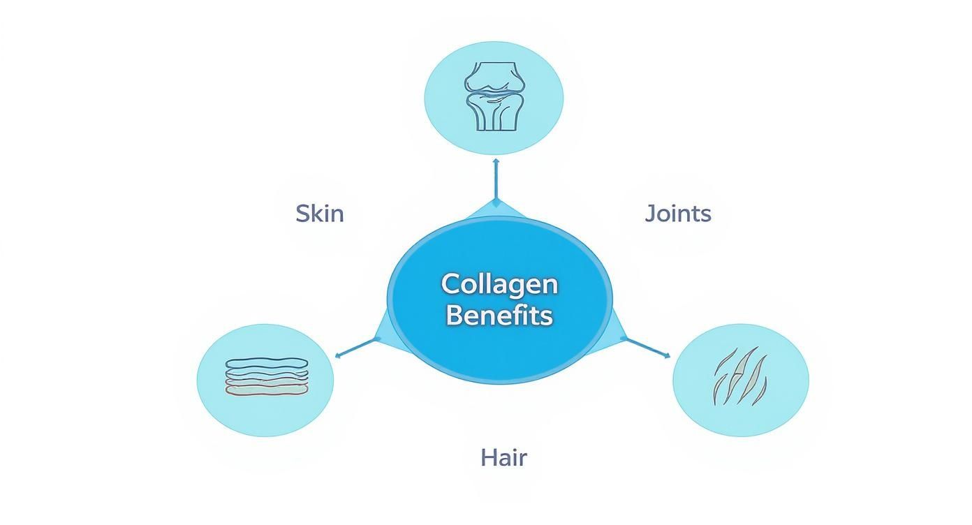 Infographic about what is hydrolyzed collagen
