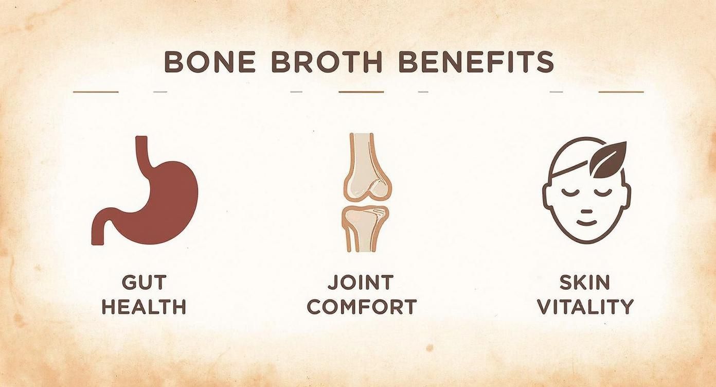 Infographic about what is bone broth protein