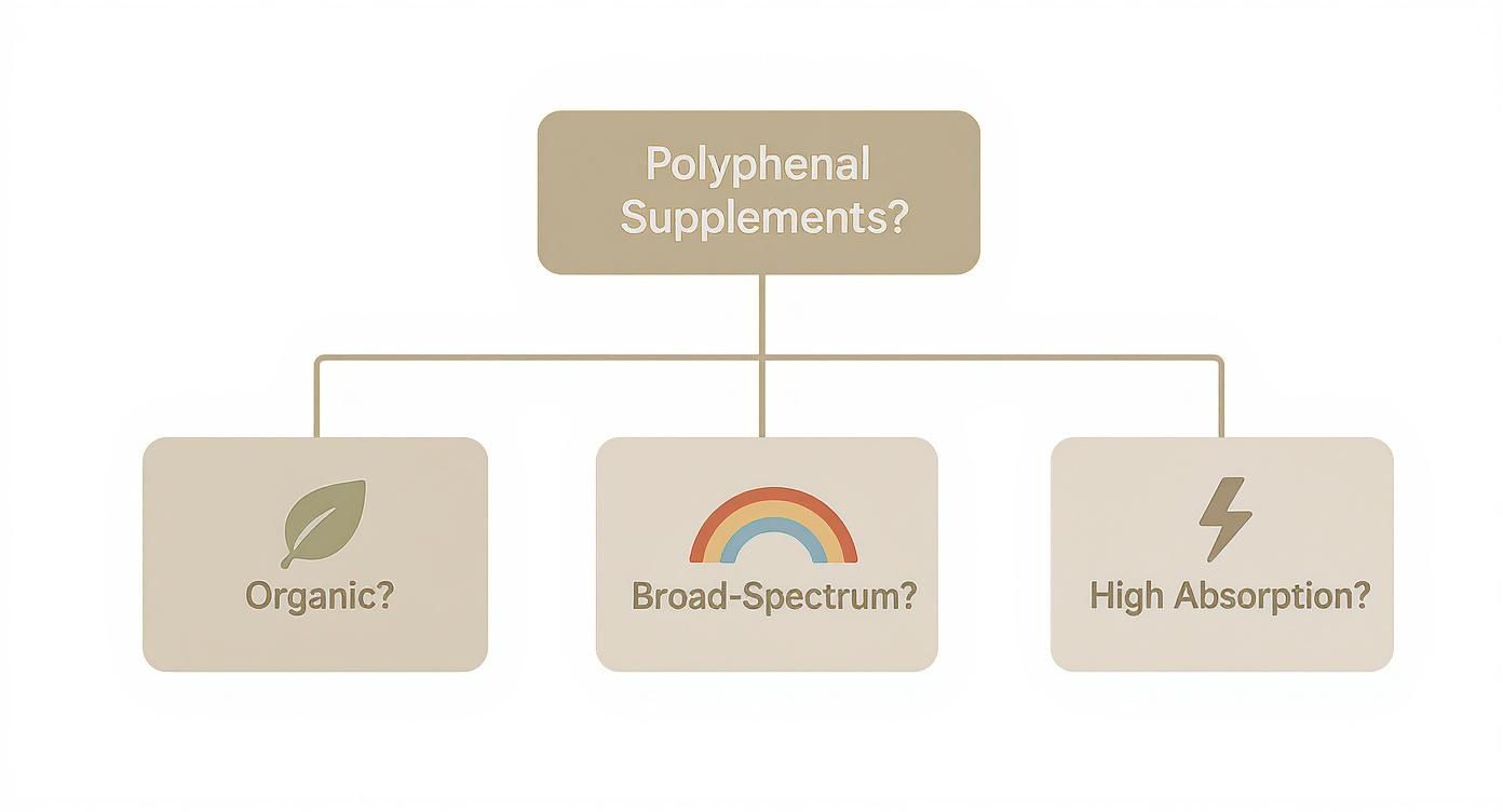 Infographic about best polyphenol supplements