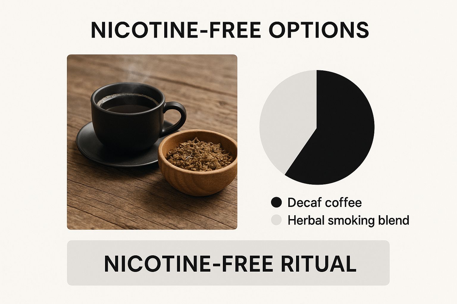 Infographic about herbal tobacco alternatives