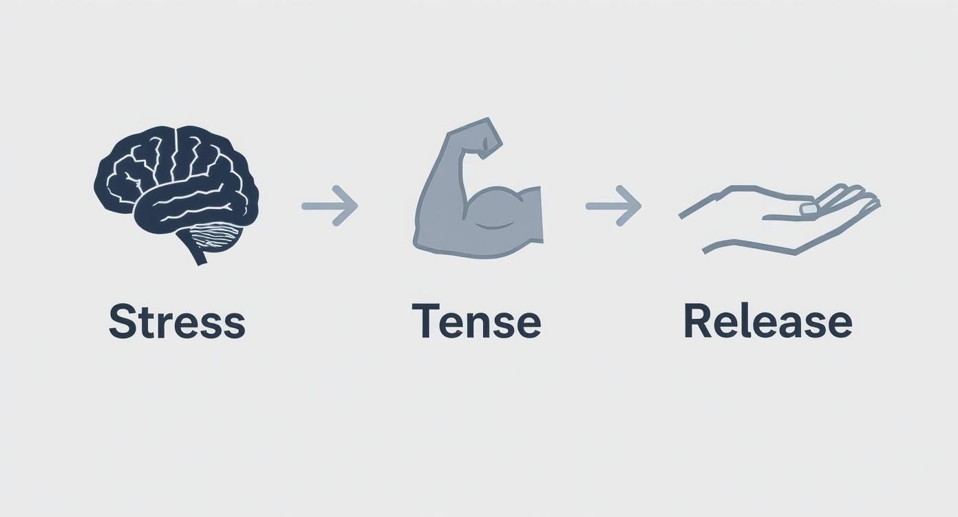 Infographic about what is progressive muscle relaxation