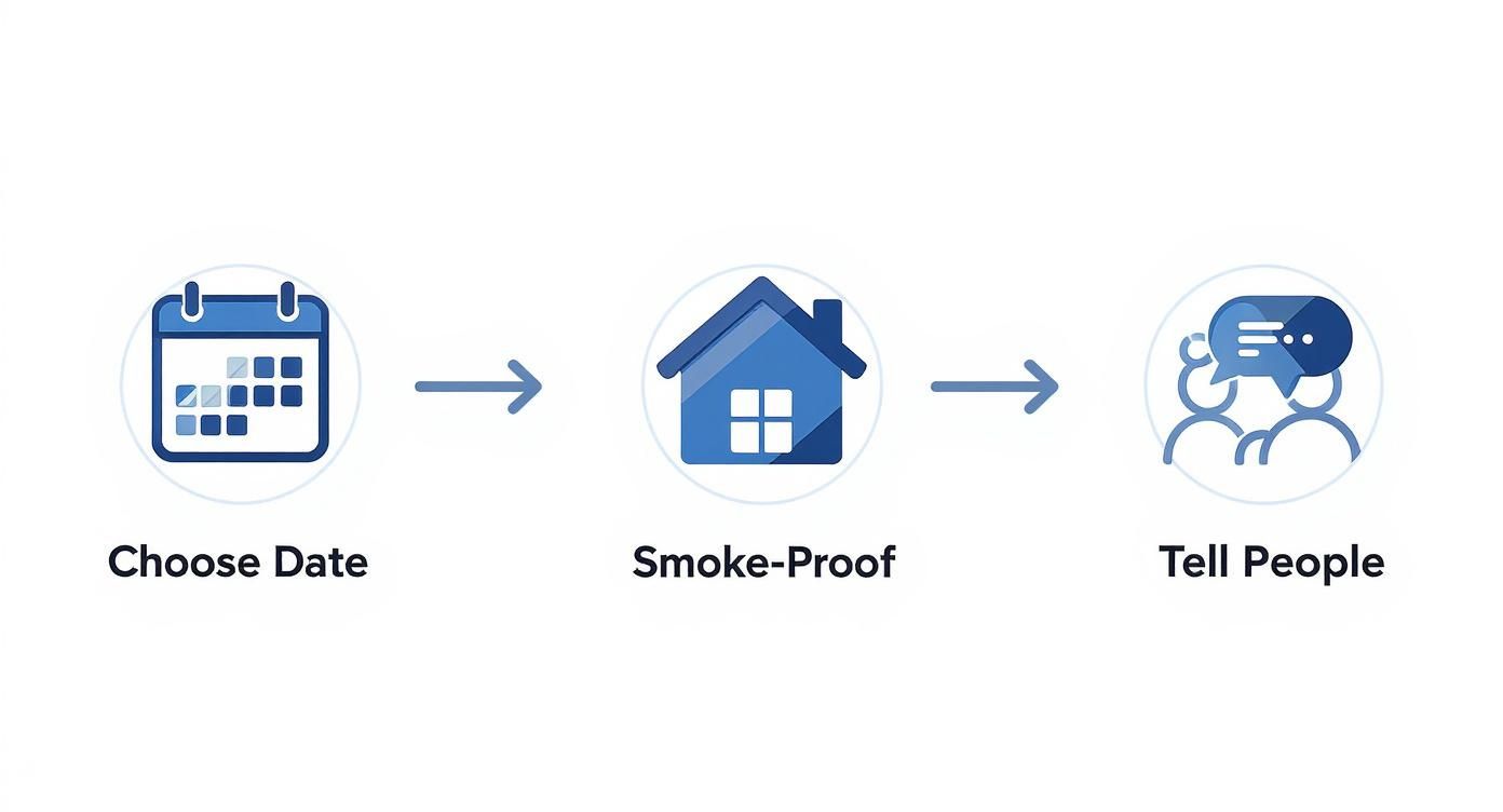 Infographic about how to quit smoking cold turkey