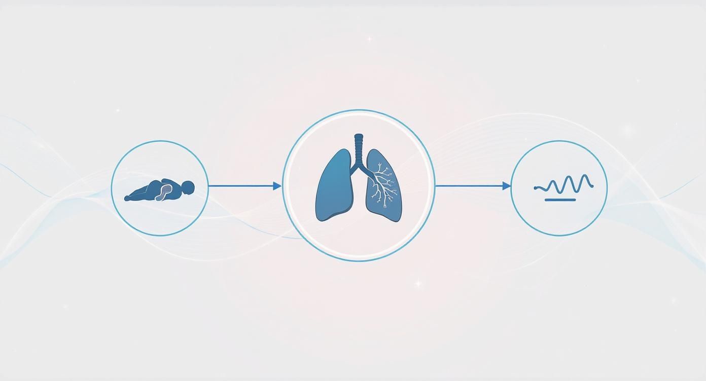 Infographic about breathing exercises for relaxation