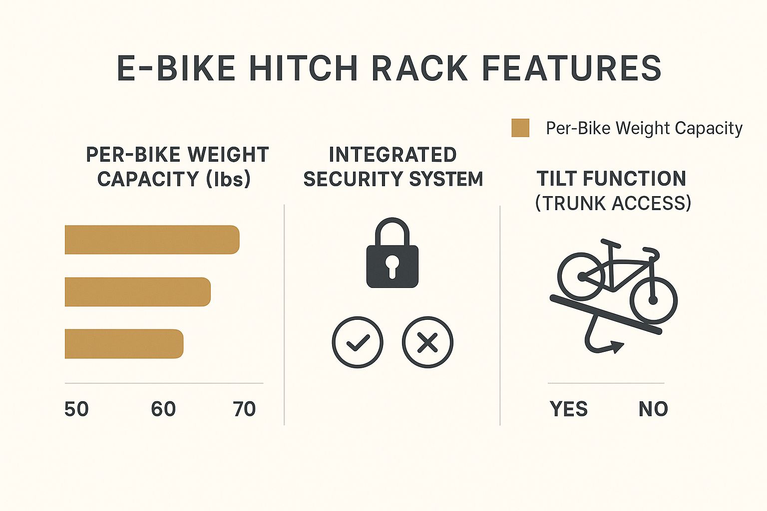 Infographic about best ebike hitch rack