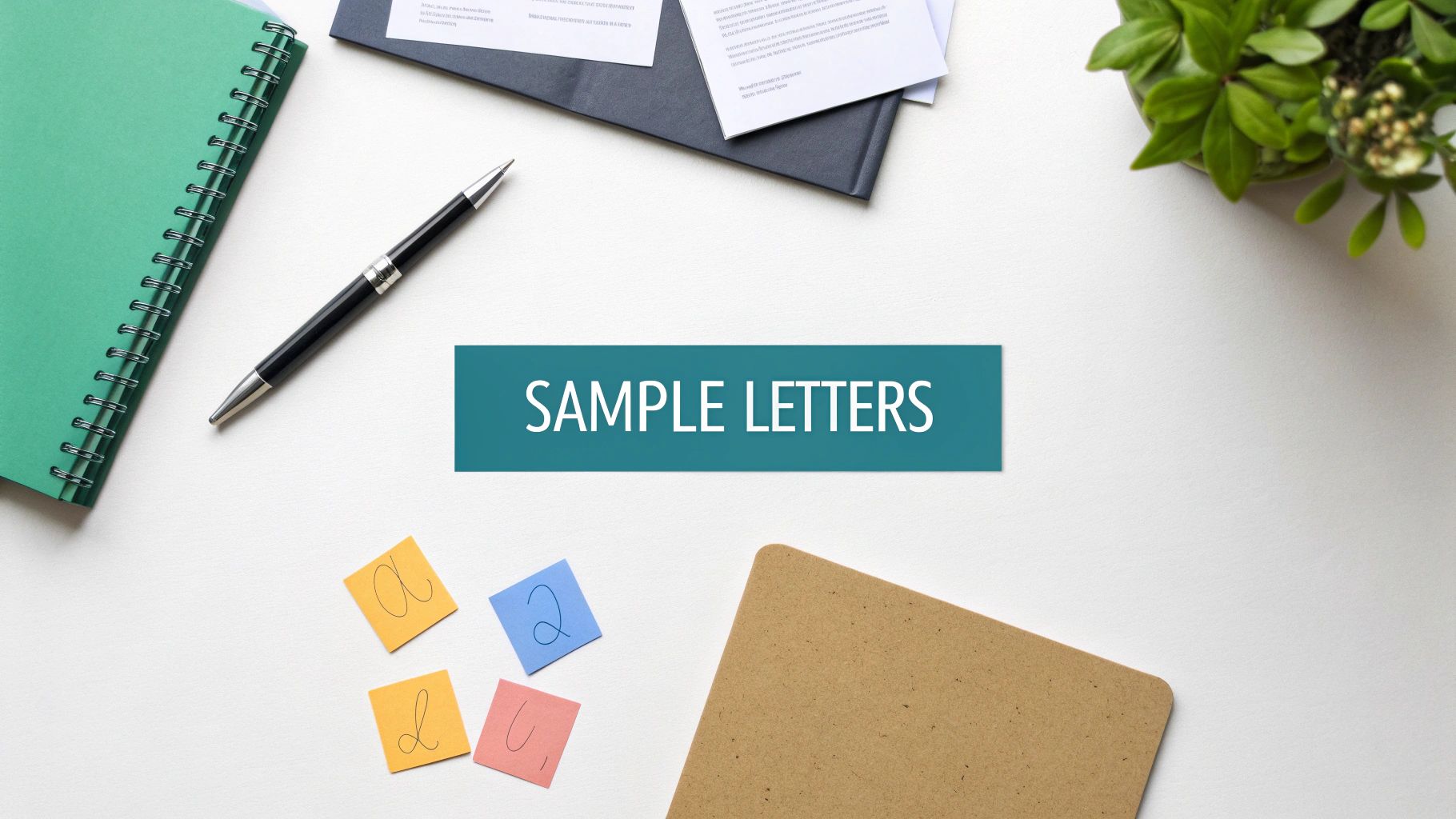 Three different apartment reference letters laid out on a table for review.