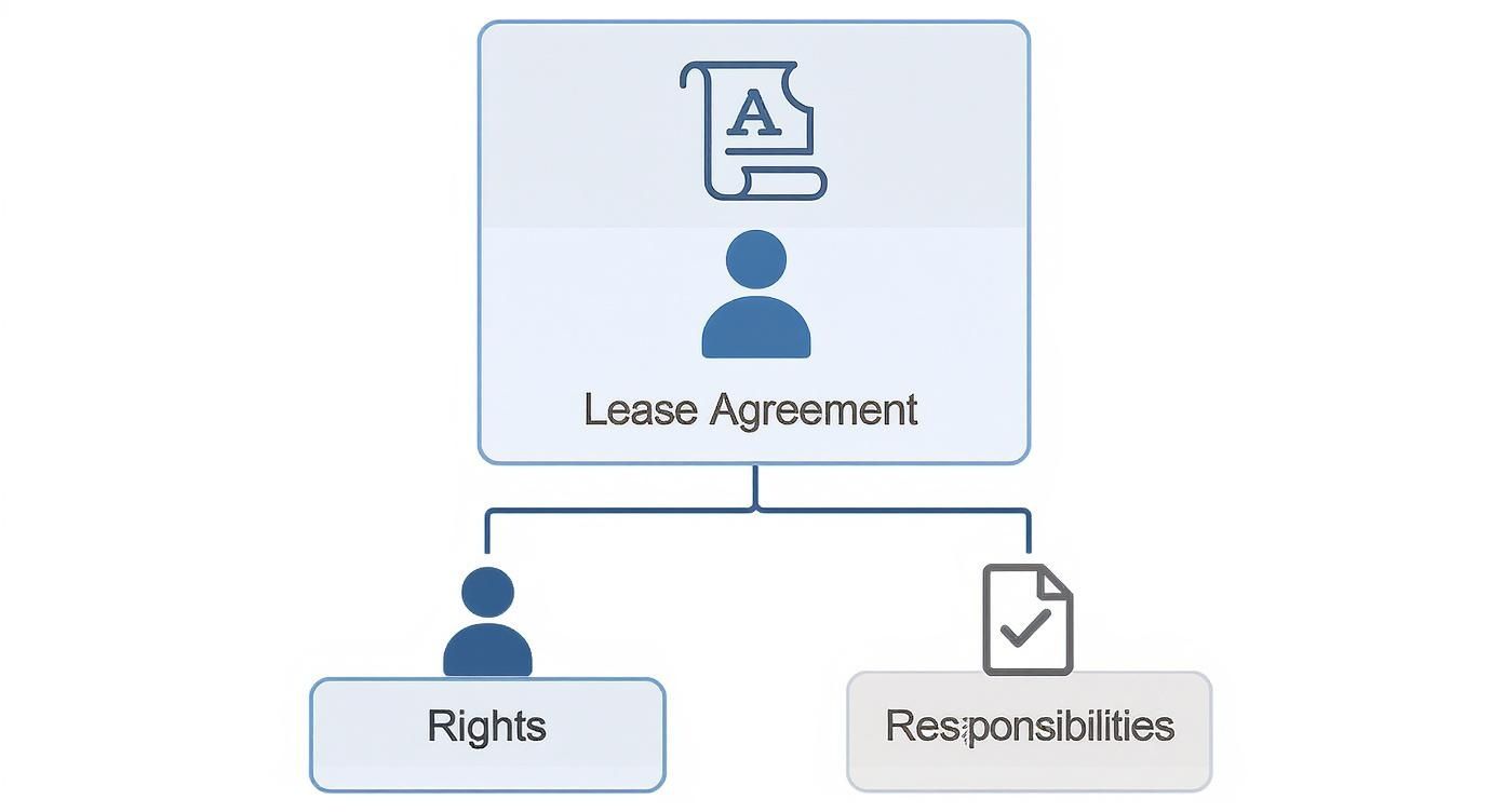 Infographic about apartment lease agreement form