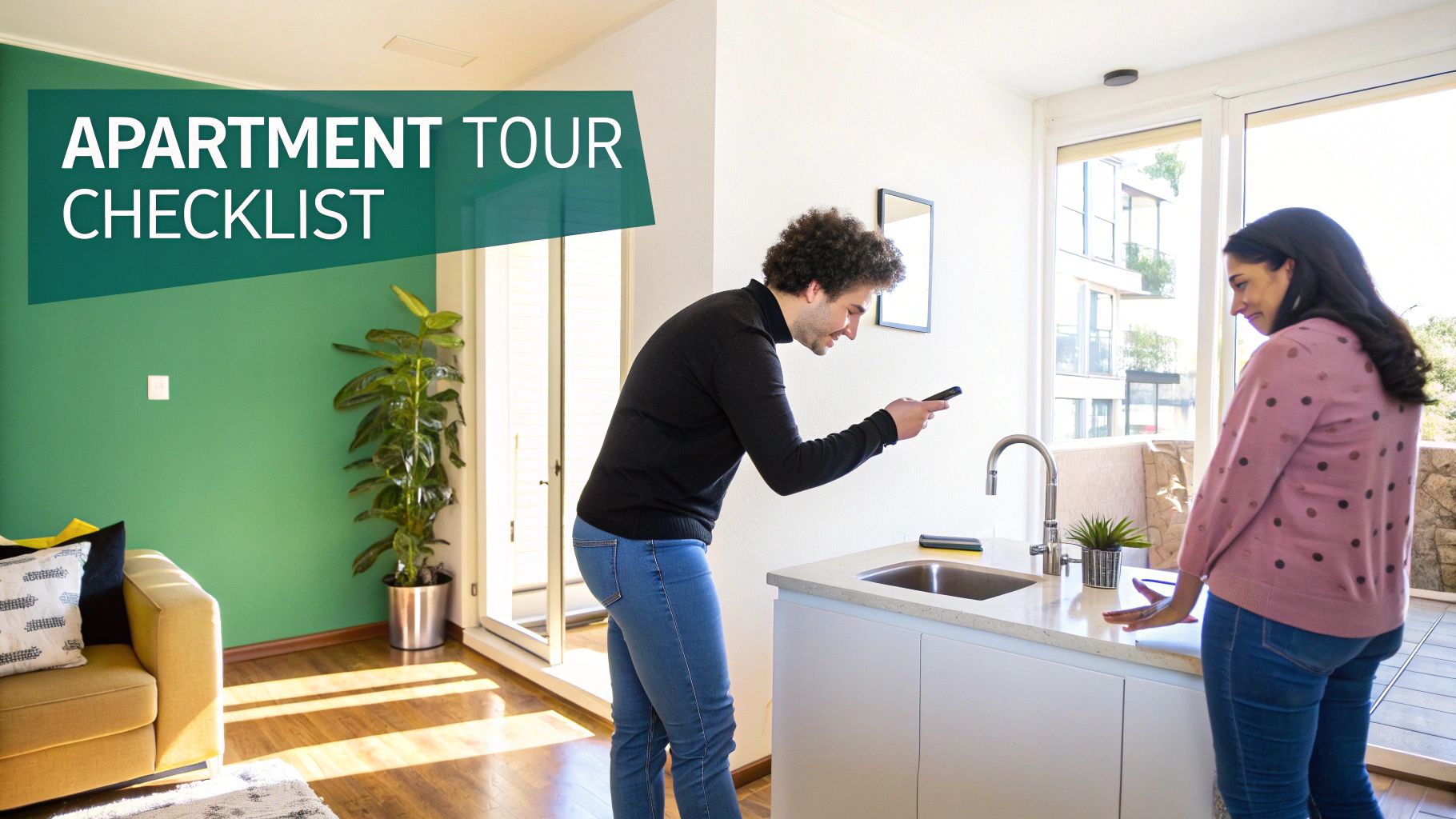 A person filling out a rental application form on a wooden desk with a laptop and coffee.