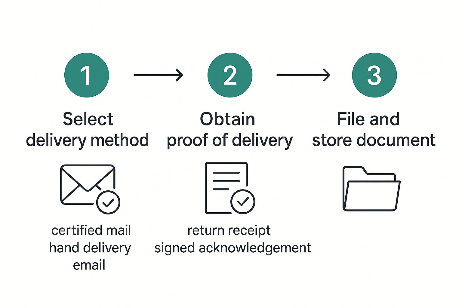 Infographic about 60 day notice to vacate letter