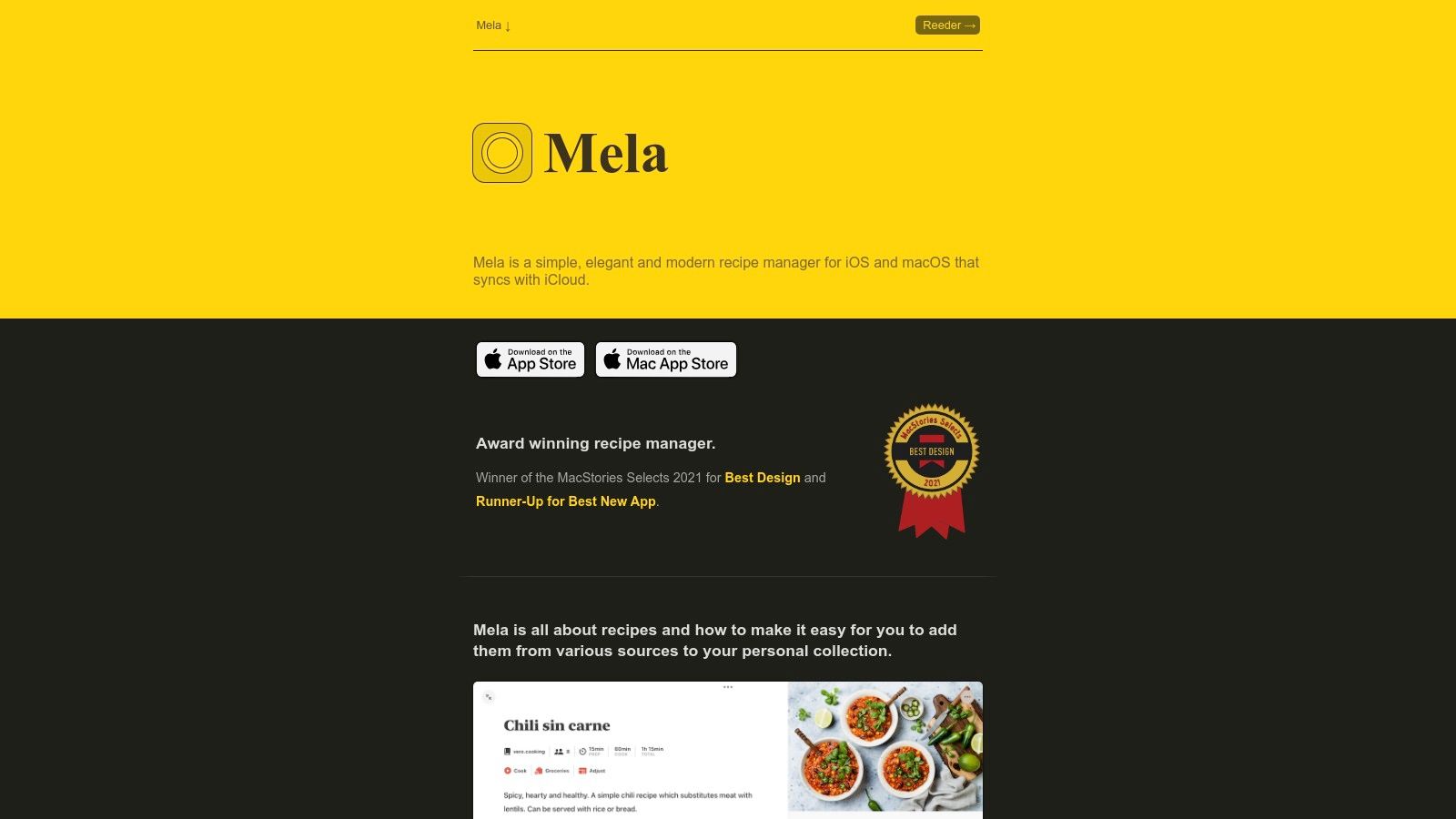Mela – Recipe Manager