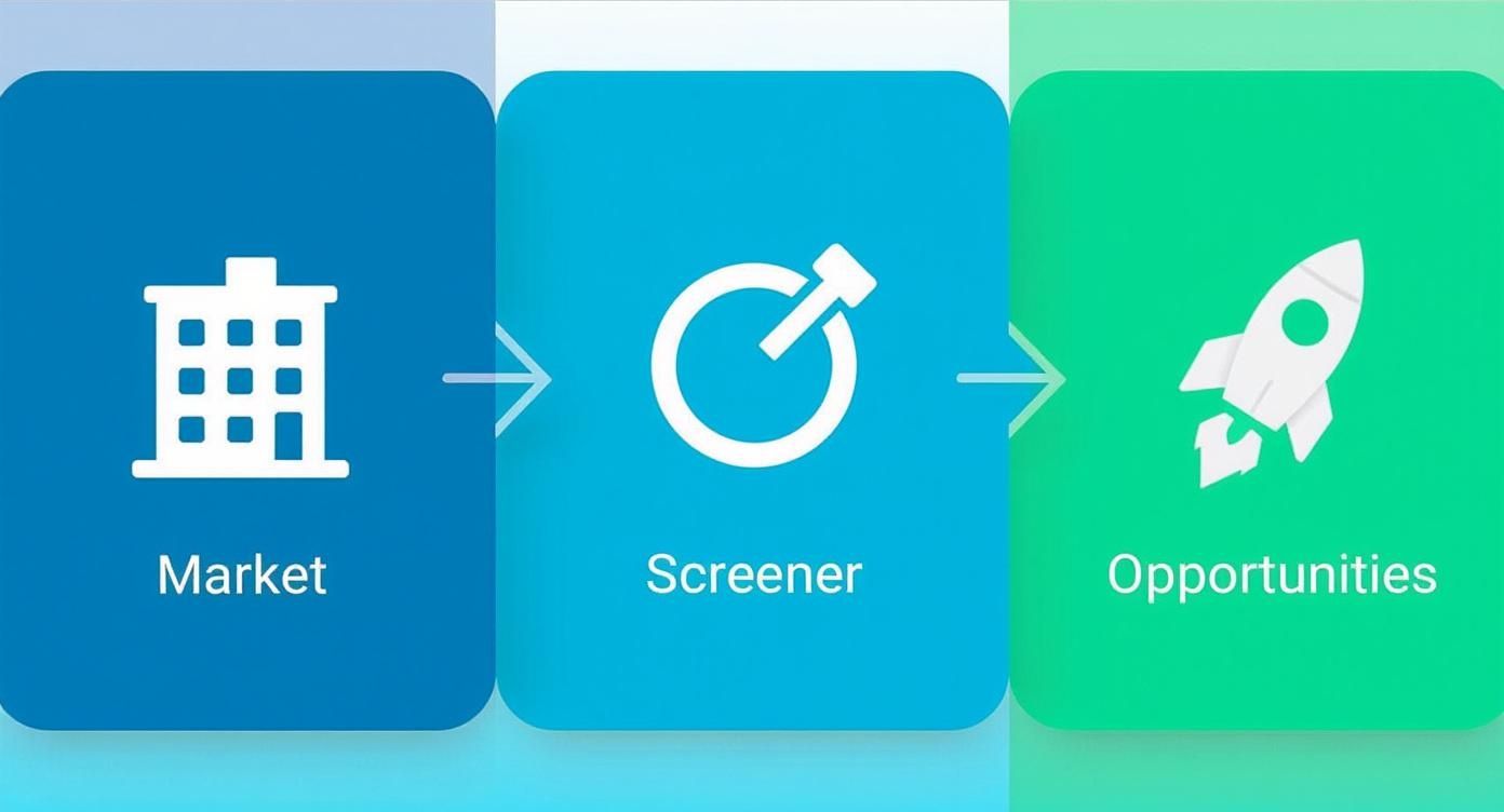Infographic about penny stock screener