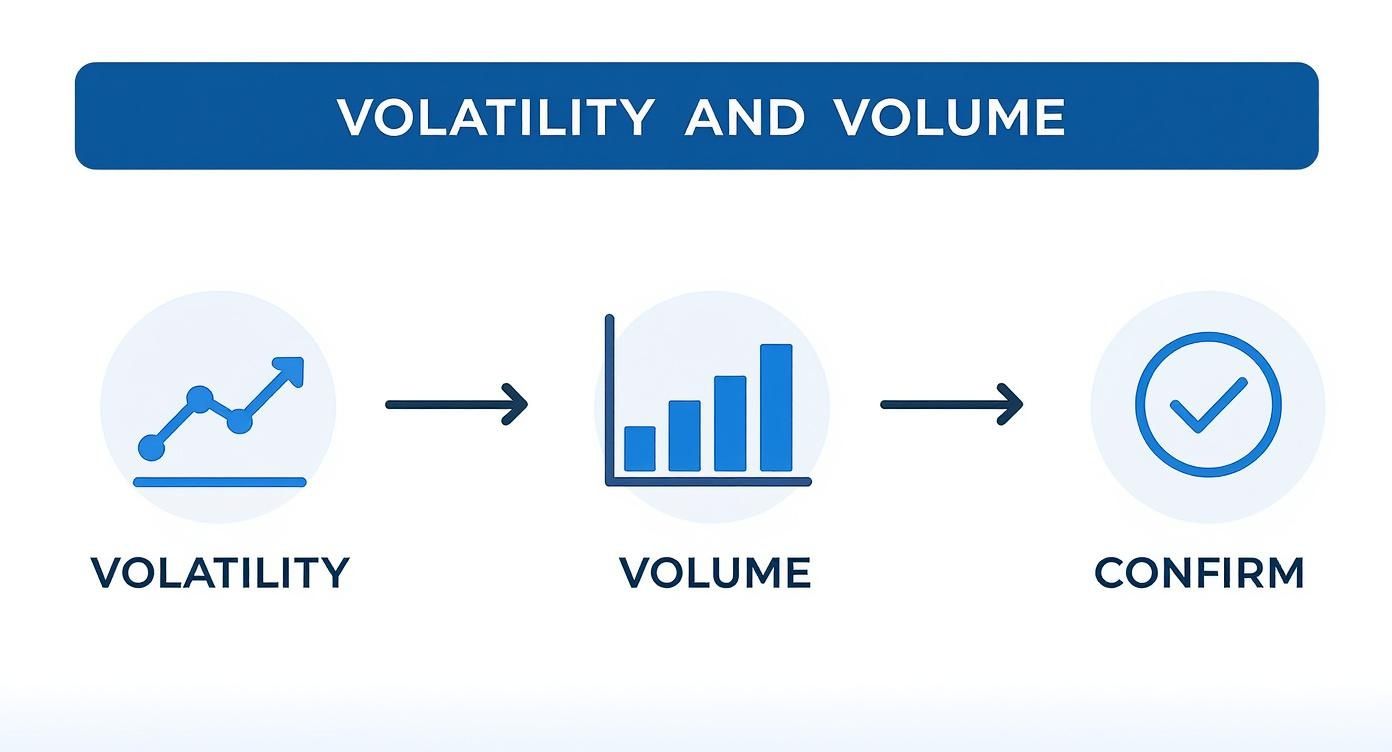 Infographic about technical indicators for intraday trading