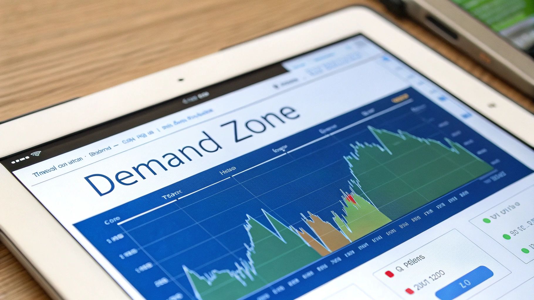 Image illustrating confluence of supply and demand zones across multiple timeframes