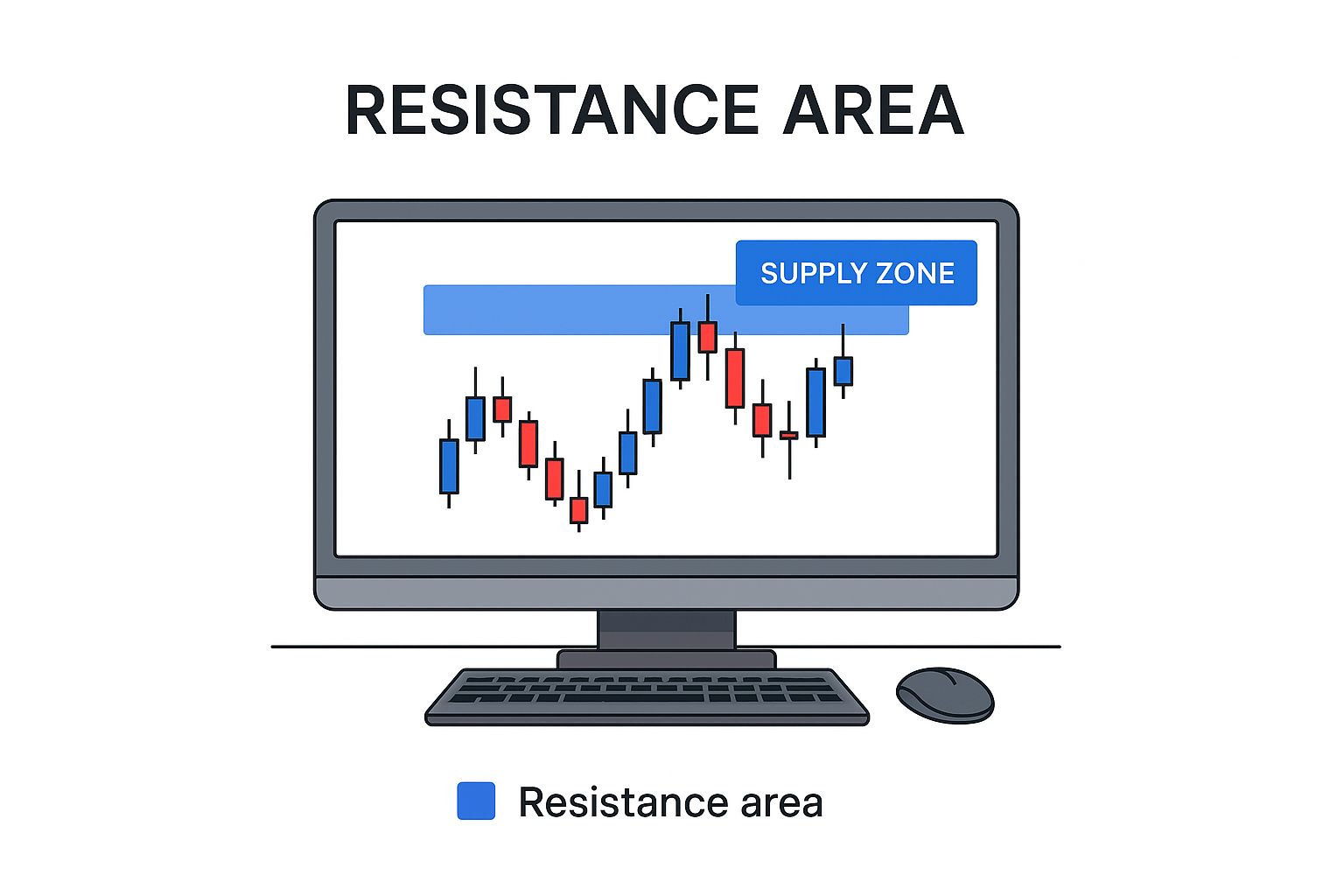 Infographic about supply and demand zones