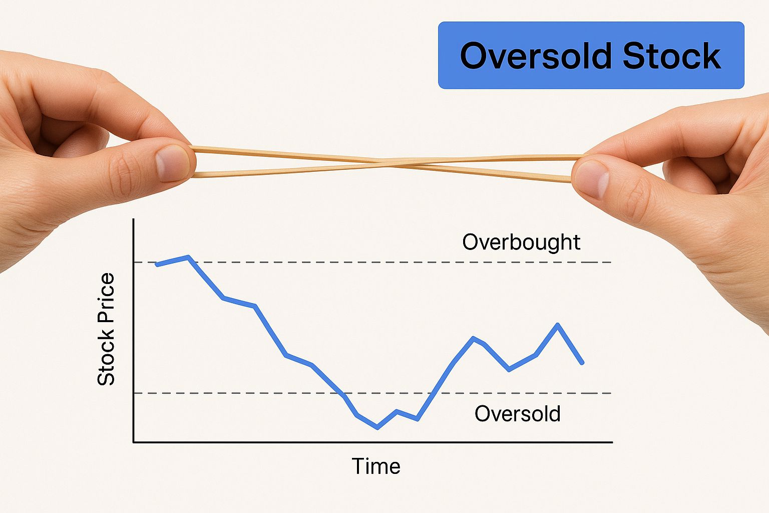Infographic about stock oversold meaning
