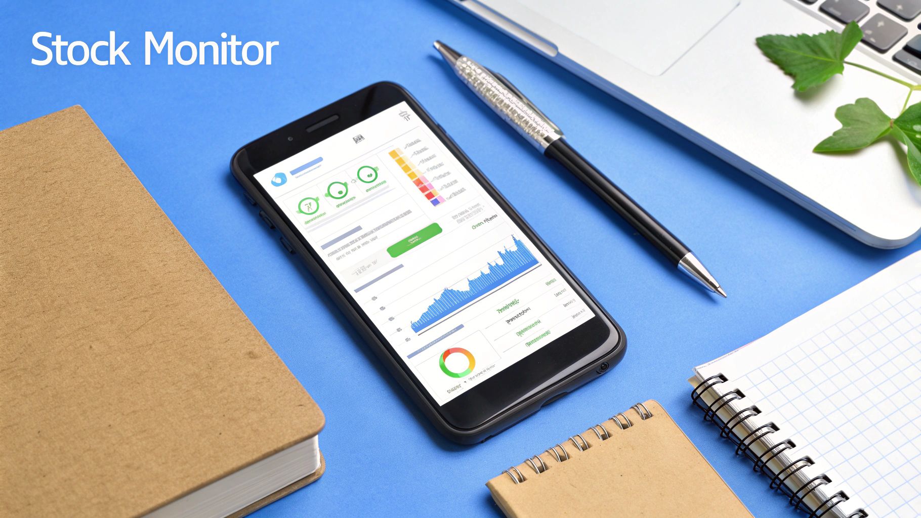 A hand points to a stock chart on a tablet, symbolizing the active process of finding trade opportunities.