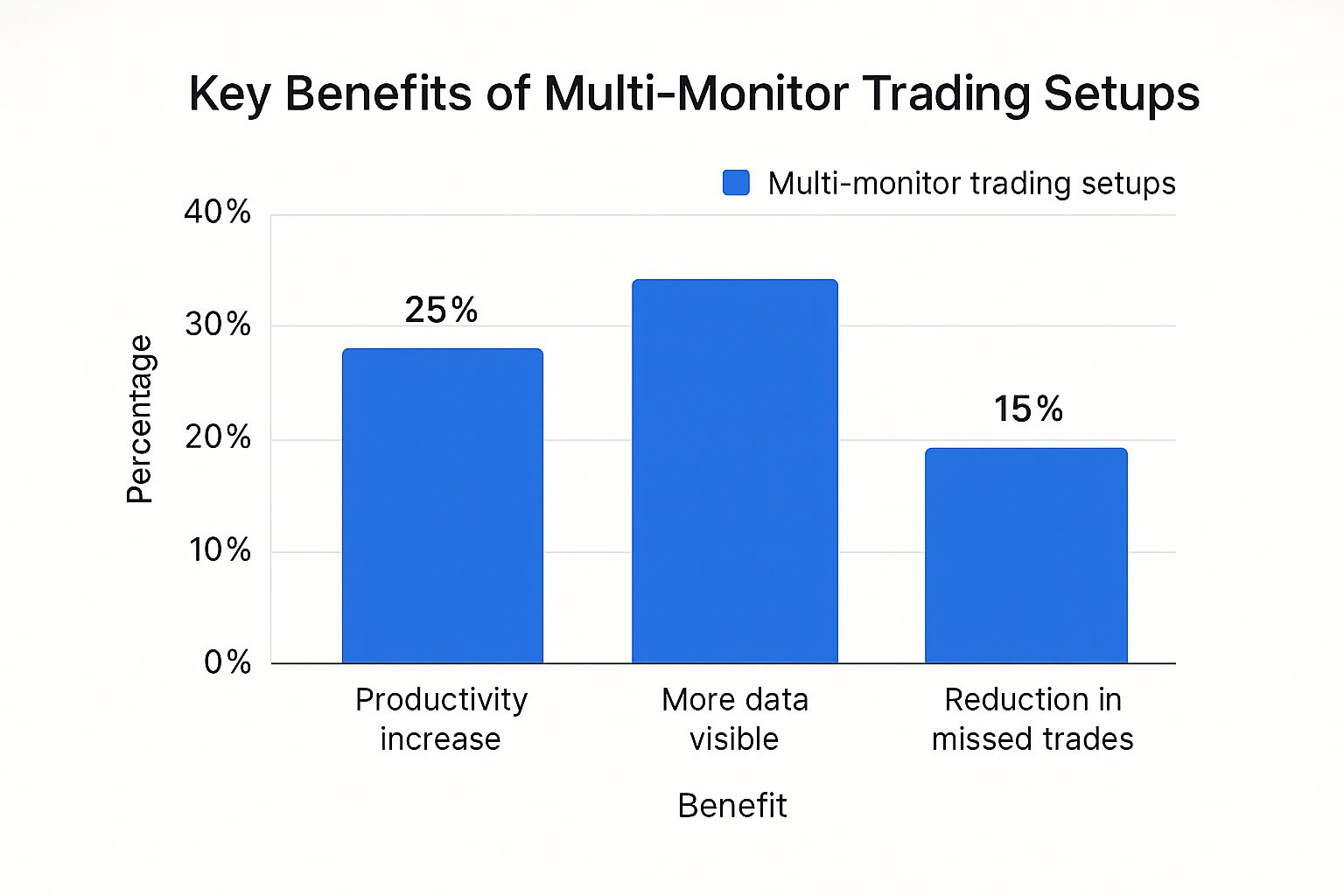 Infographic about multi monitor trading setup