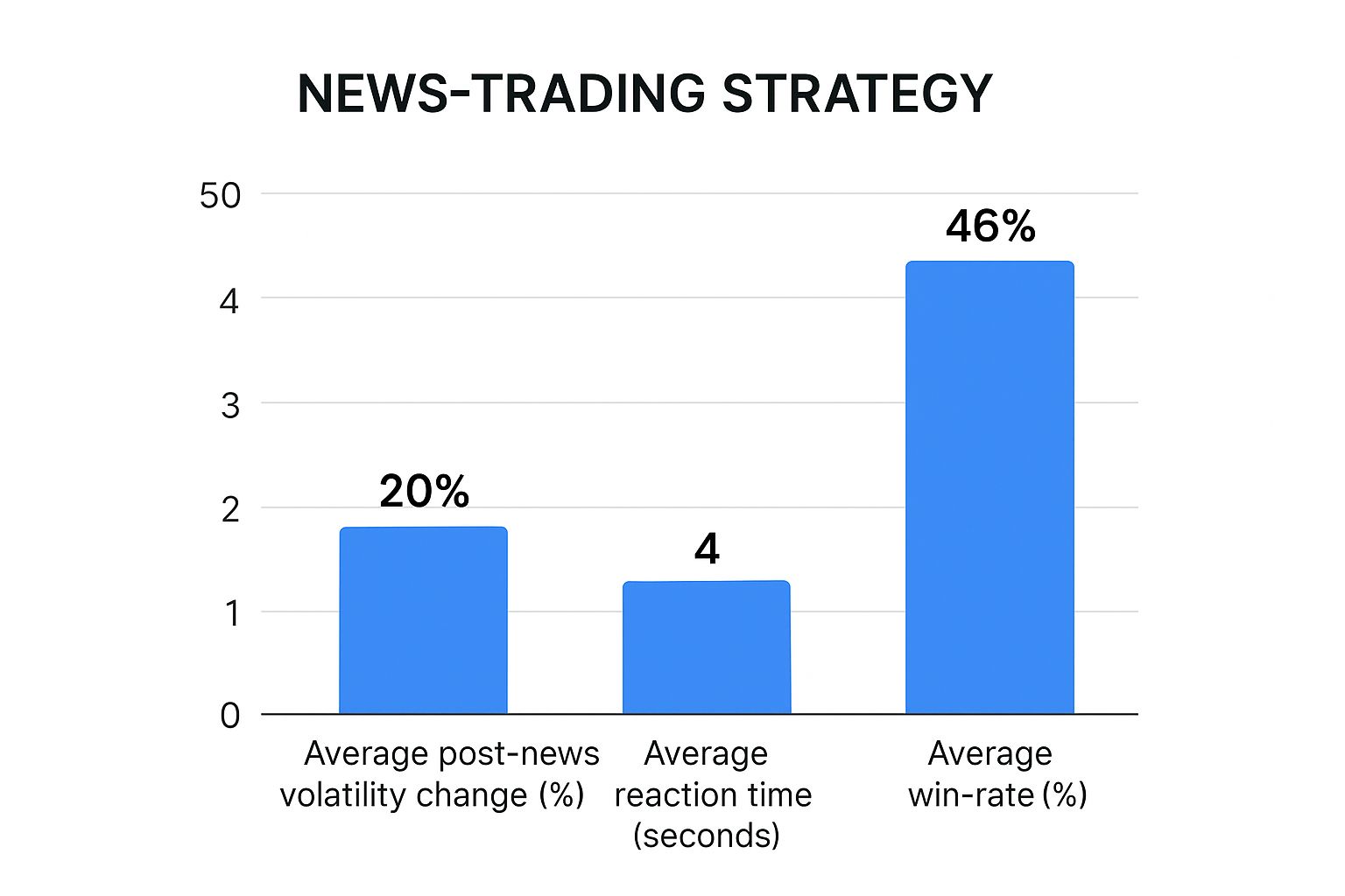 Infographic about trading the news strategy