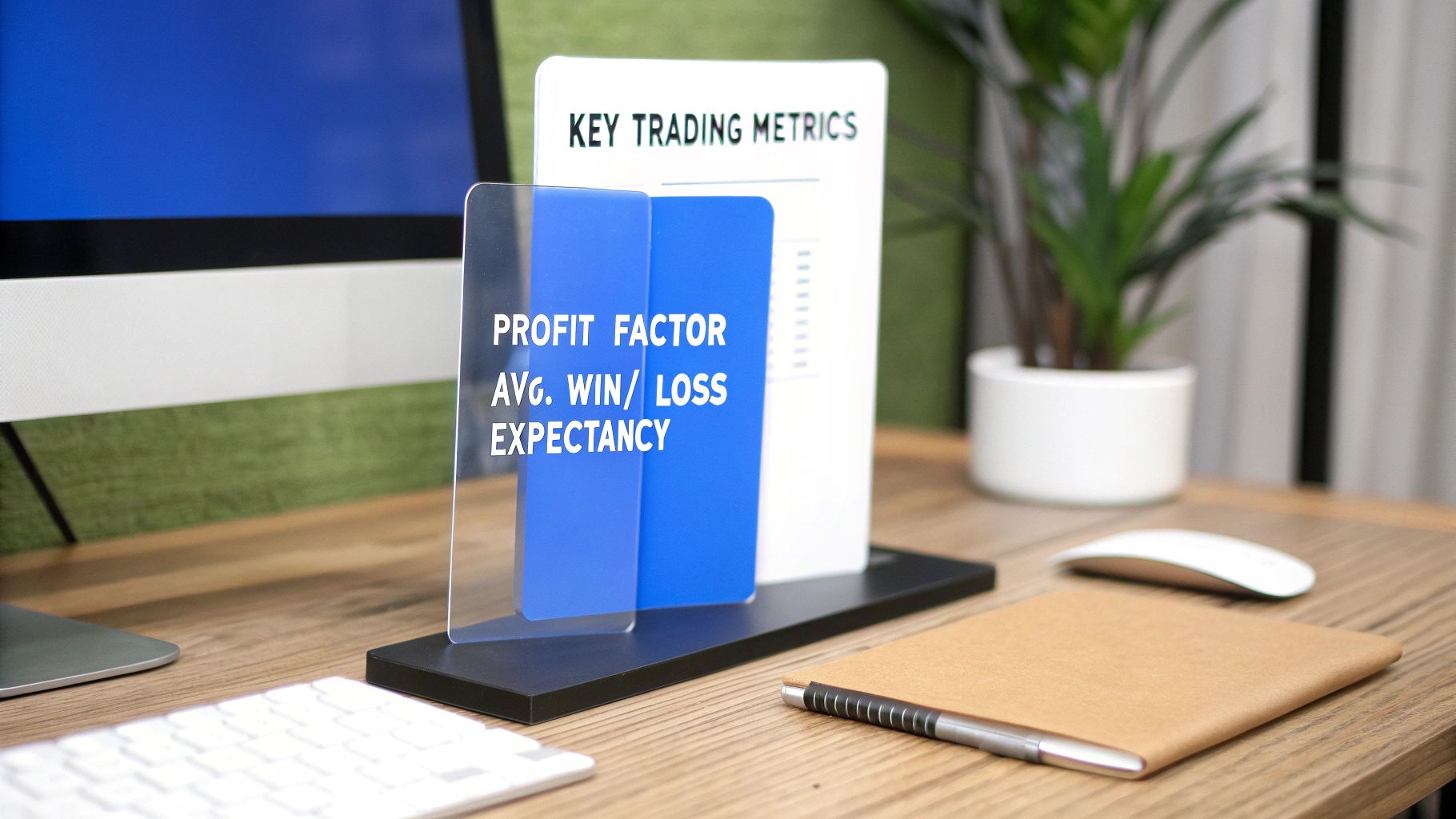 Trader analyzing metrics on a screen