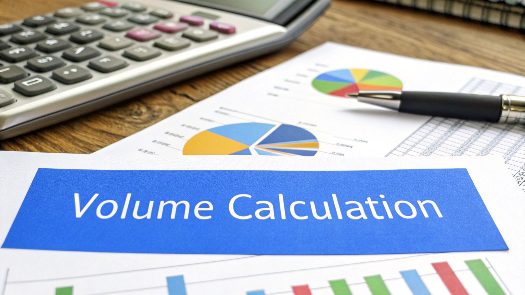 Chart with volume bars at the bottom, illustrating how to read trading volume