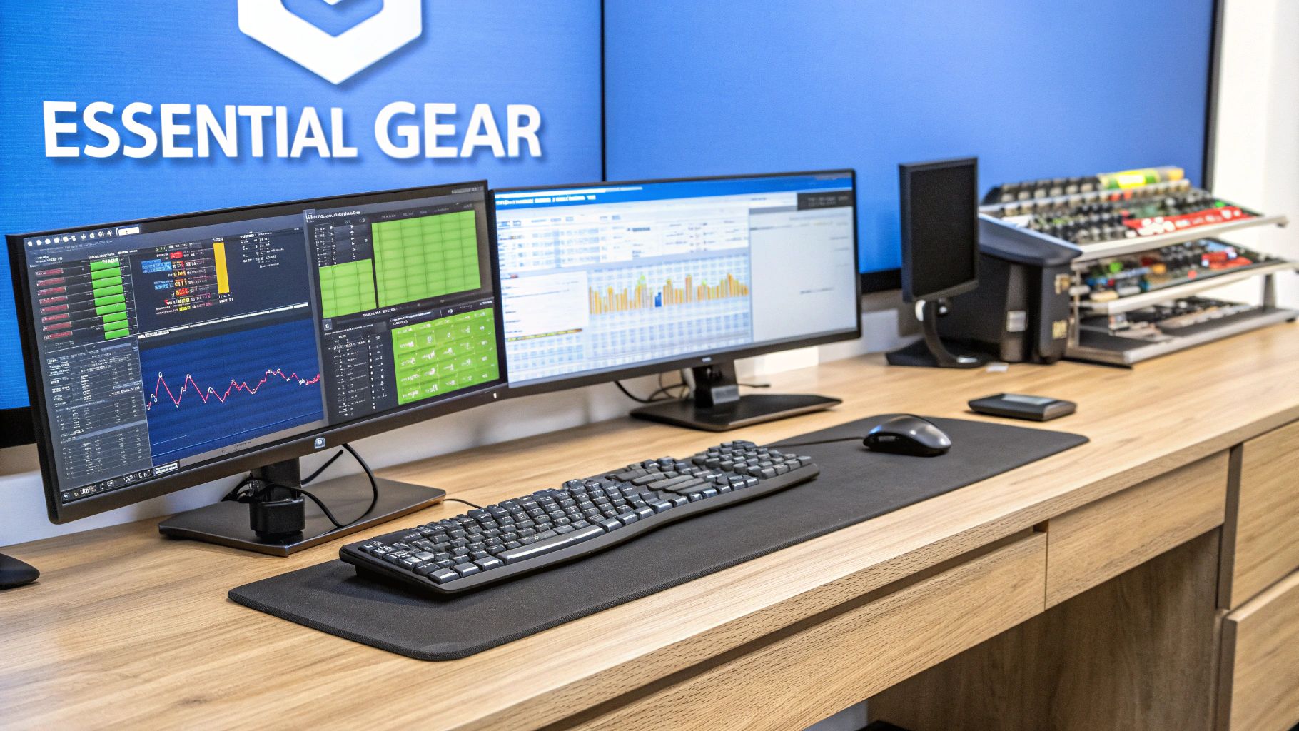 Multi-Monitor Trading Desk