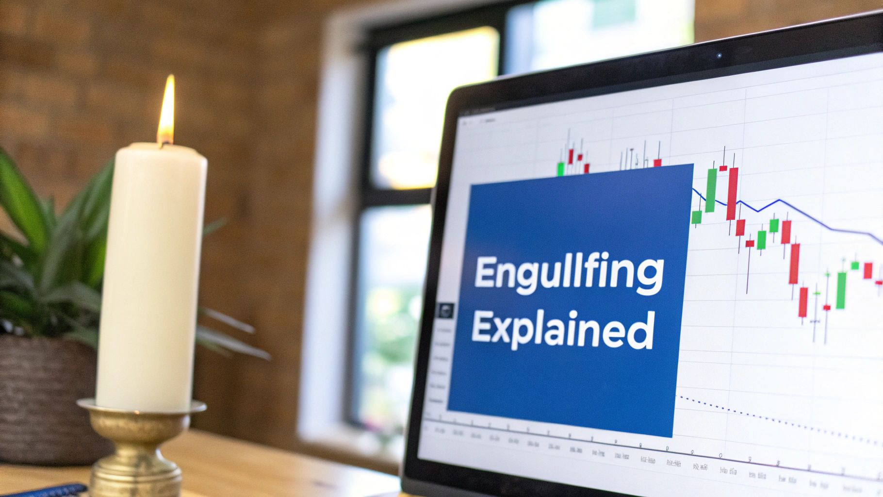 Two large candlestick patterns engulfing smaller ones, indicating a potential market reversal.