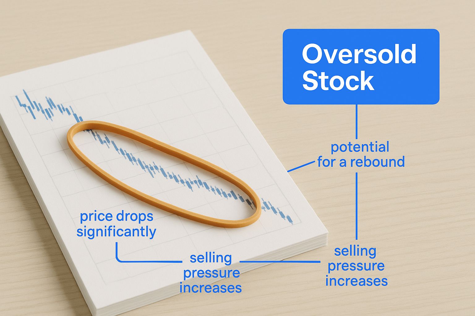 Infographic about oversold stocks meaning