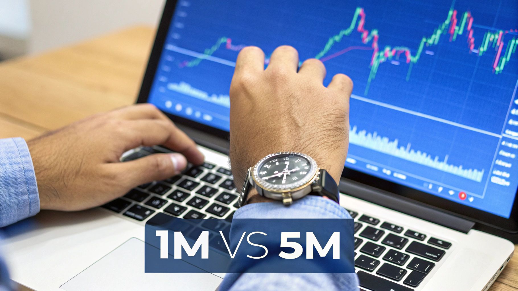 A detailed financial chart on a computer screen showing rapid price movements, suitable for scalping analysis.