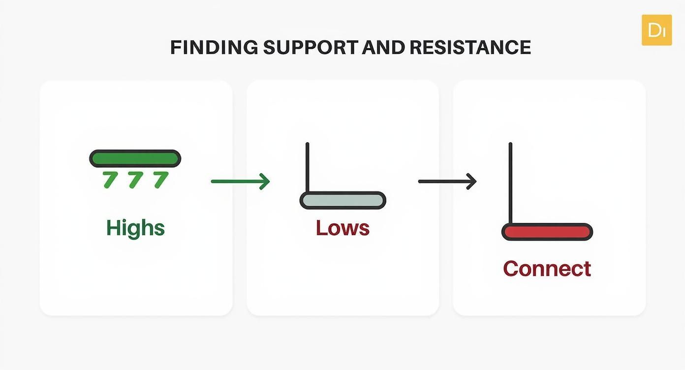 Infographic about how to read a cryptocurrency chart