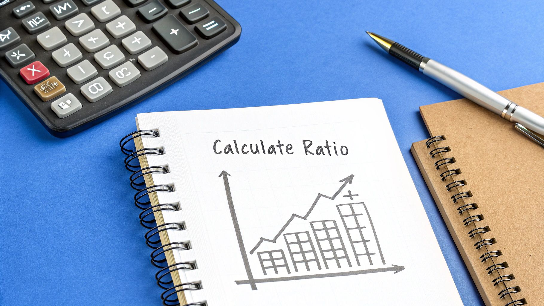 A close-up of a calculator and financial documents, symbolizing the calculation of risk and reward.