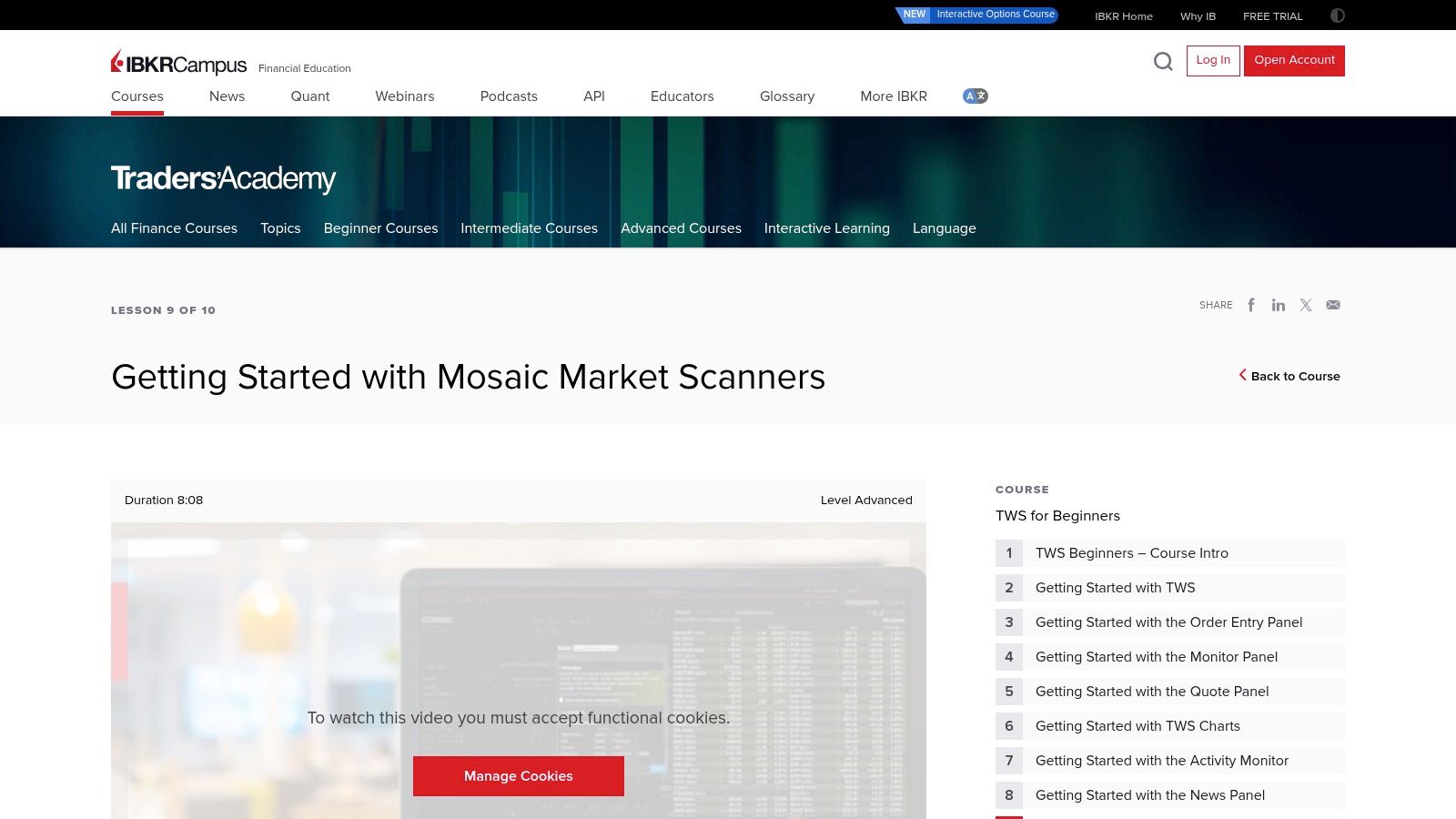 Interactive Brokers (IBKR) Market Scanner