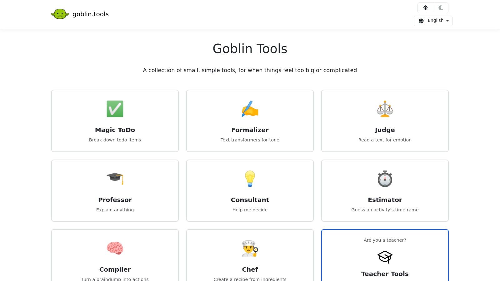 Goblin Tools