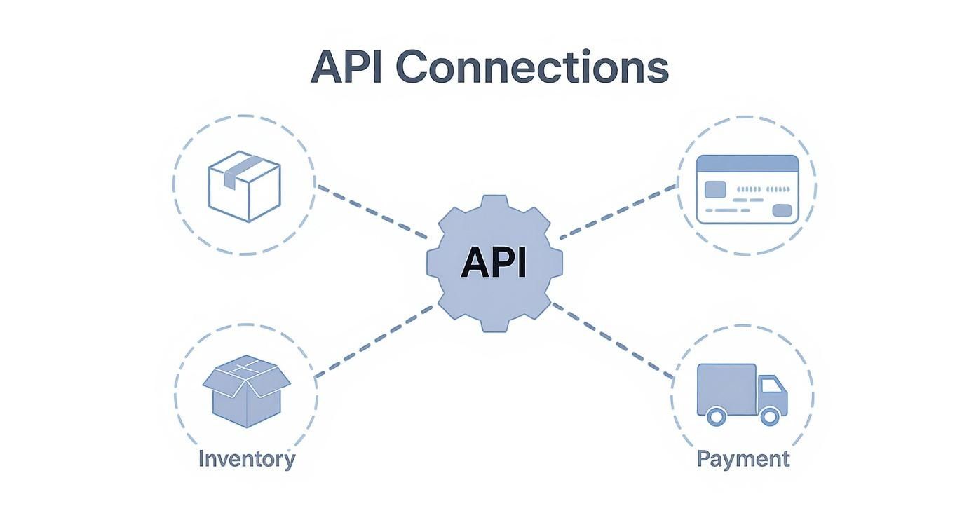 Infographic about api in ecommerce