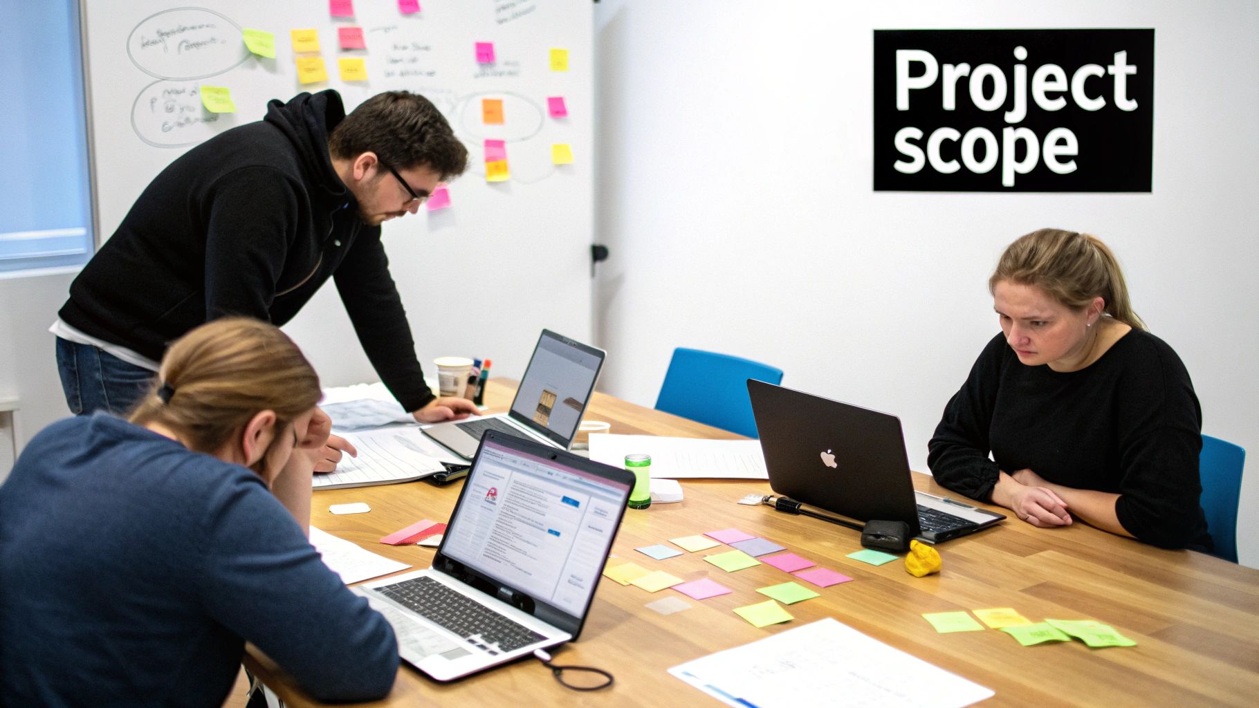 Diagram showing a complex system architecture with interconnected modules