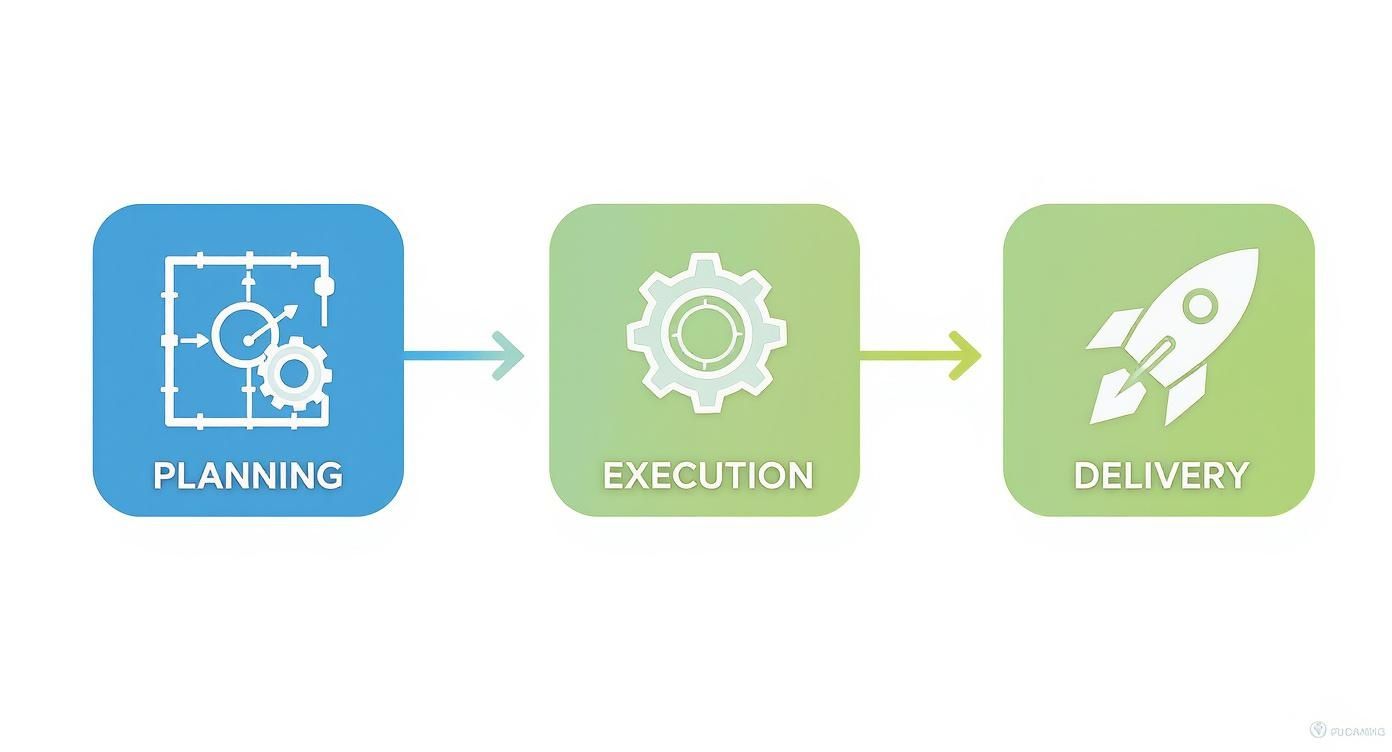 Infographic about managing software development projects