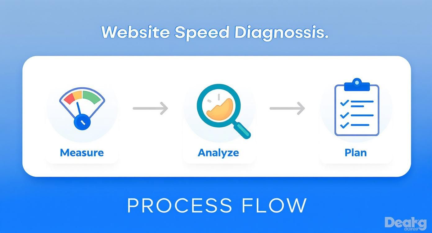 Infographic about how to improve website performance