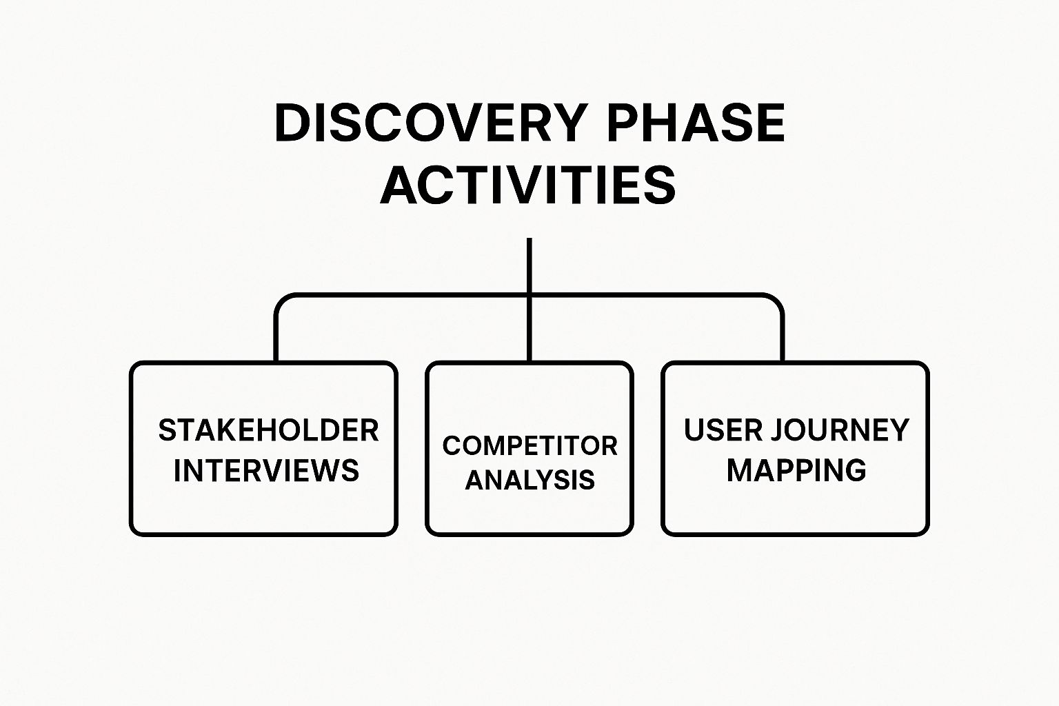 Infographic about discovery phase project