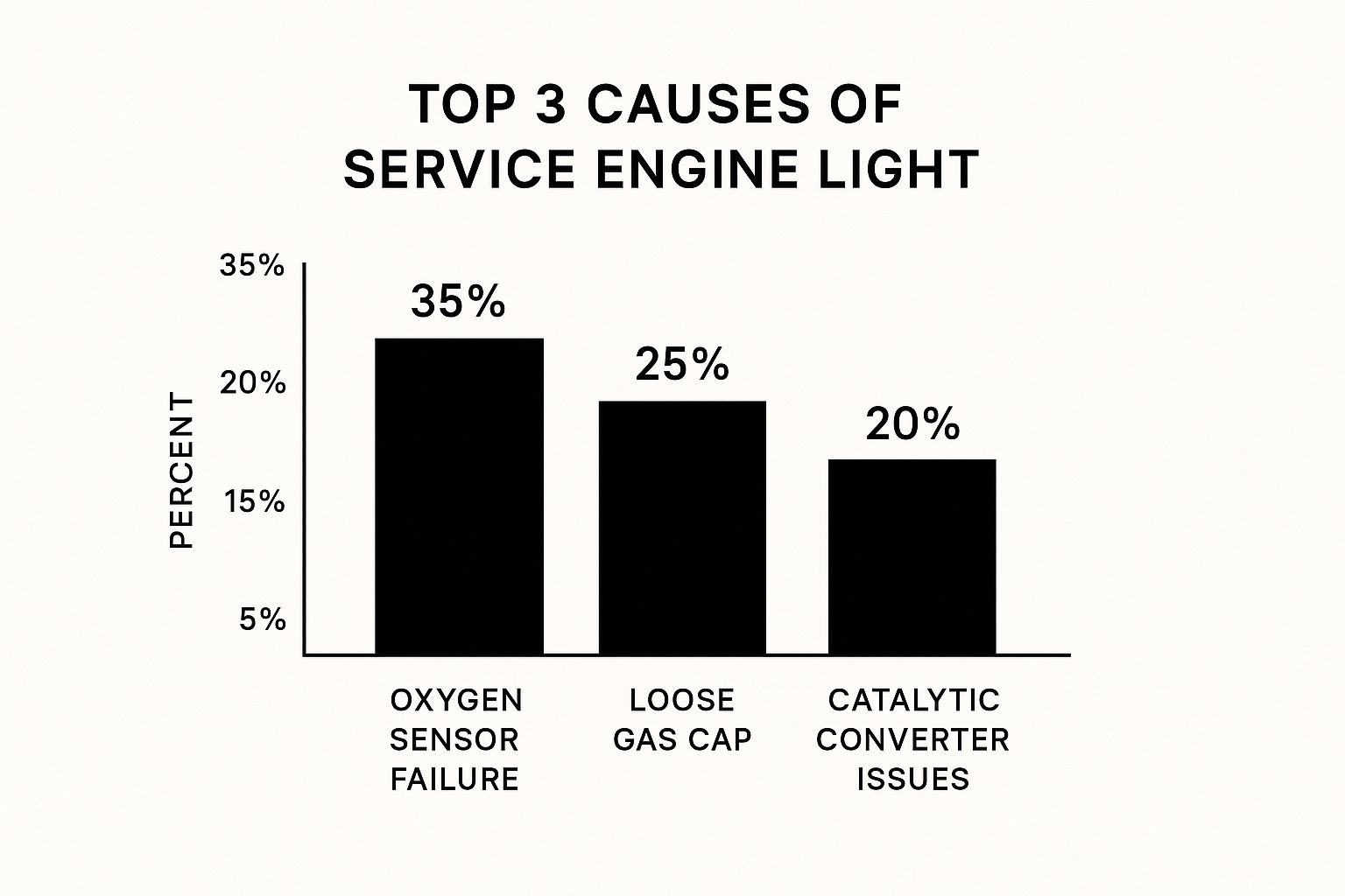 Infographic about service engine light