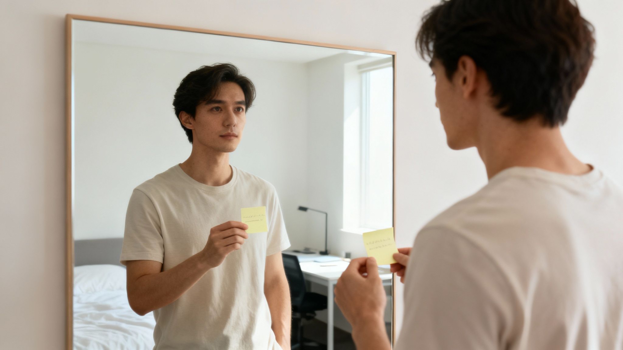 A person marking a clear line in the sand on a beach.