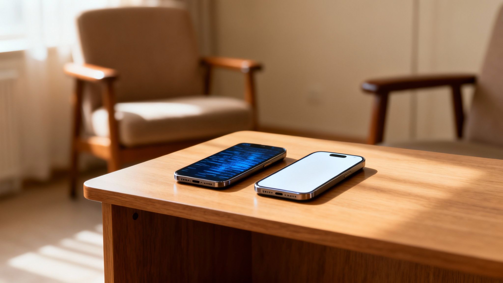 Client reflecting during a walk and talk session