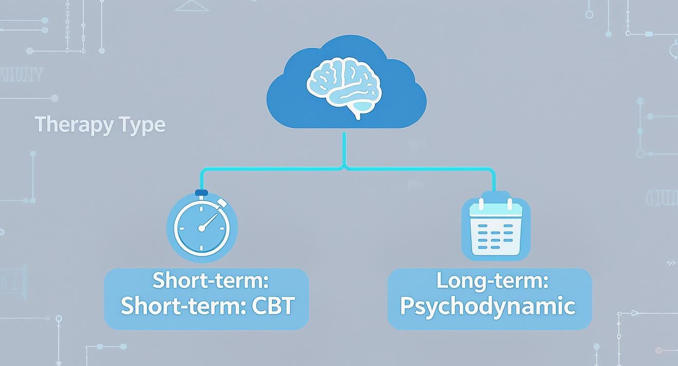 Infographic about how do i choose a therapist