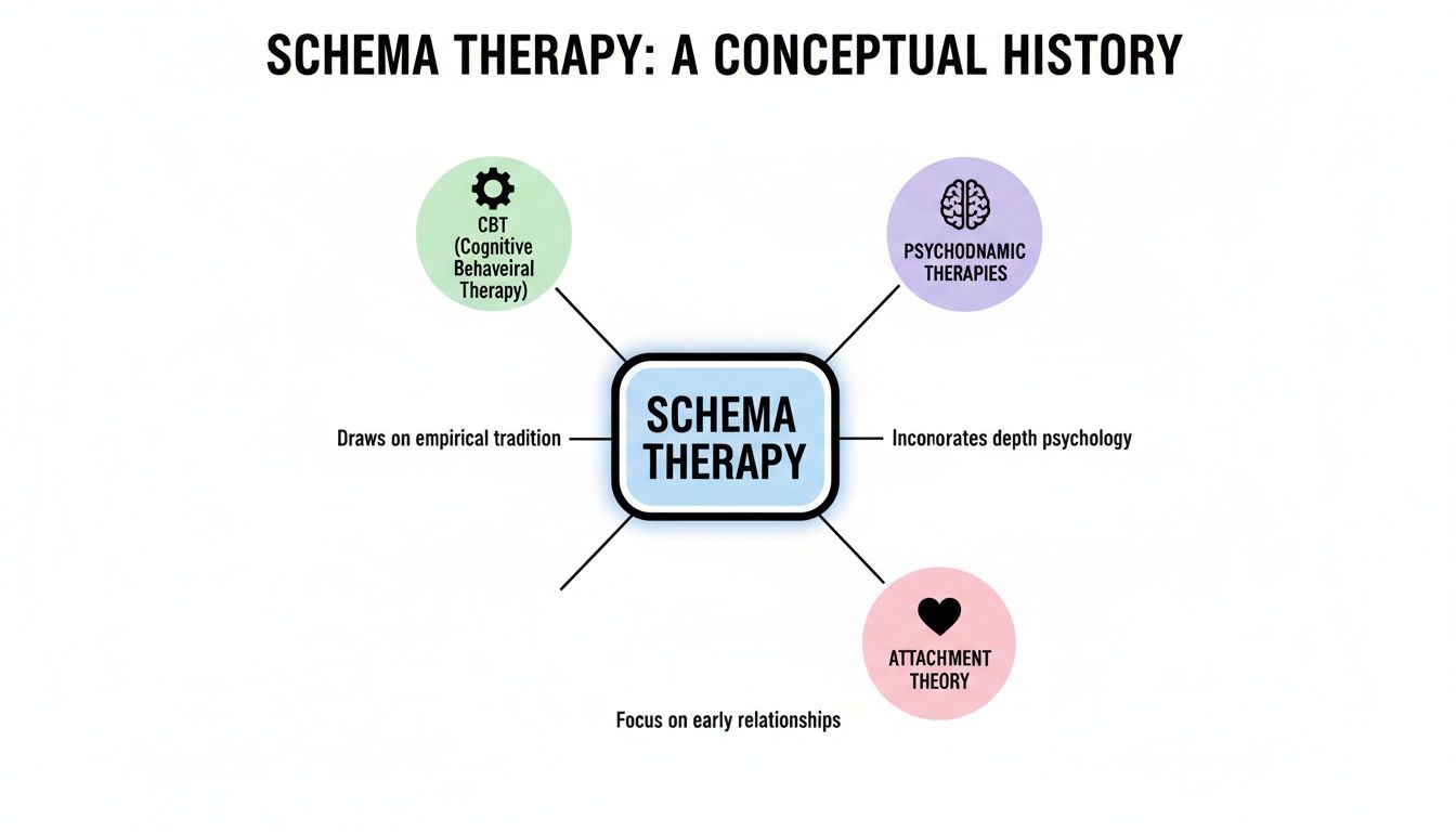 Infographic about what is schema therapy