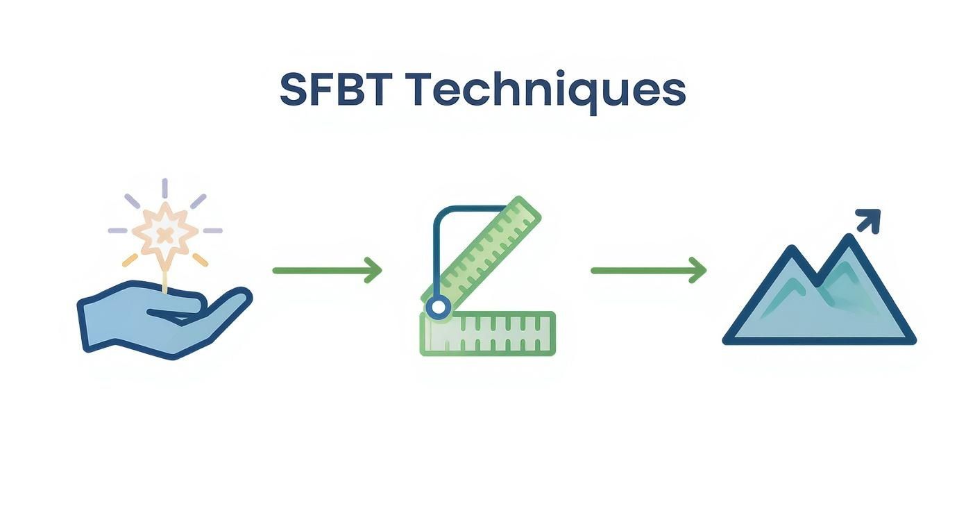 Infographic about solution focused brief therapy